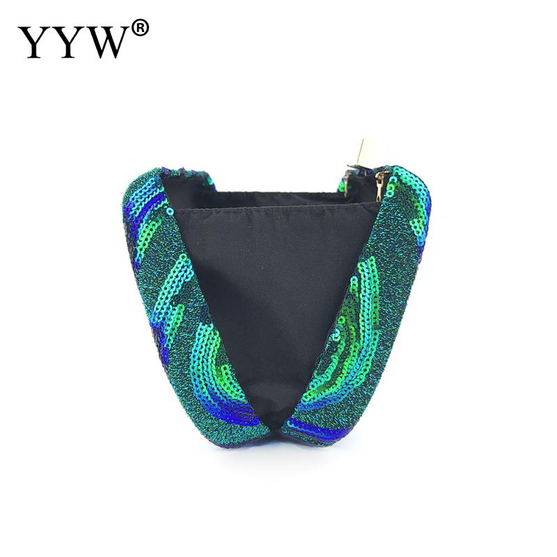 Groene Pvc Clutch Bag Wedding Purse Vrouwen Pochette Femme Sequin Bruidsmeisjes Zilveren Bruiloft Clutch Elegante Zwarte Portemonnee Clutch
