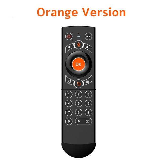 VONTAR – télécommande vocale G21 PRO, clavier sans fil 2.4G, souris Air avec gyro d&#39;apprentissage IR, pour Android TV Box H96 MAX X3 Pro: G21 Pro Orange