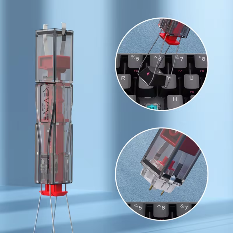 2 w 1 Hot Swap Keycap regulator i narzędzie do usuwania przełączników ściągacz do mocowania mechaniczna klawiatura do gier akcja DIY narzędzie do czyszczenia