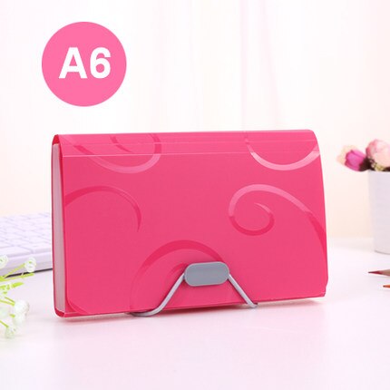 13 Gitter A6 Organizer Kasten Clip Datei Ordner Ausbau Dokument Halfter Tragbare Papier Organizer Dokument fallen Tasche Büro Liefert: rot