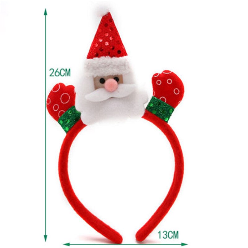 Diademas LED de Navidad para niños , diadema para el pelo de Año , Papá Noel, ciervo, muñeco de nieve, oso, 4 estilos, diadema de Navidad, decoración, novedosos