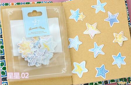 Autocollants décoratifs flocons coeur étoile fleur Scrapbooking, étiquette flocons mignon Kawaii pour Album journal intime, pour élèves de l&#39;école, DIY bricolage, 70 pièces/paquet: 3