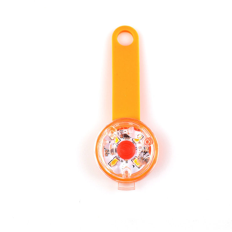 Collier lumineux LED avec chargeur USB pour chien, pendentif de nuit, accessoires Anti-perte, étiquette lumineuse pour chien: Orange