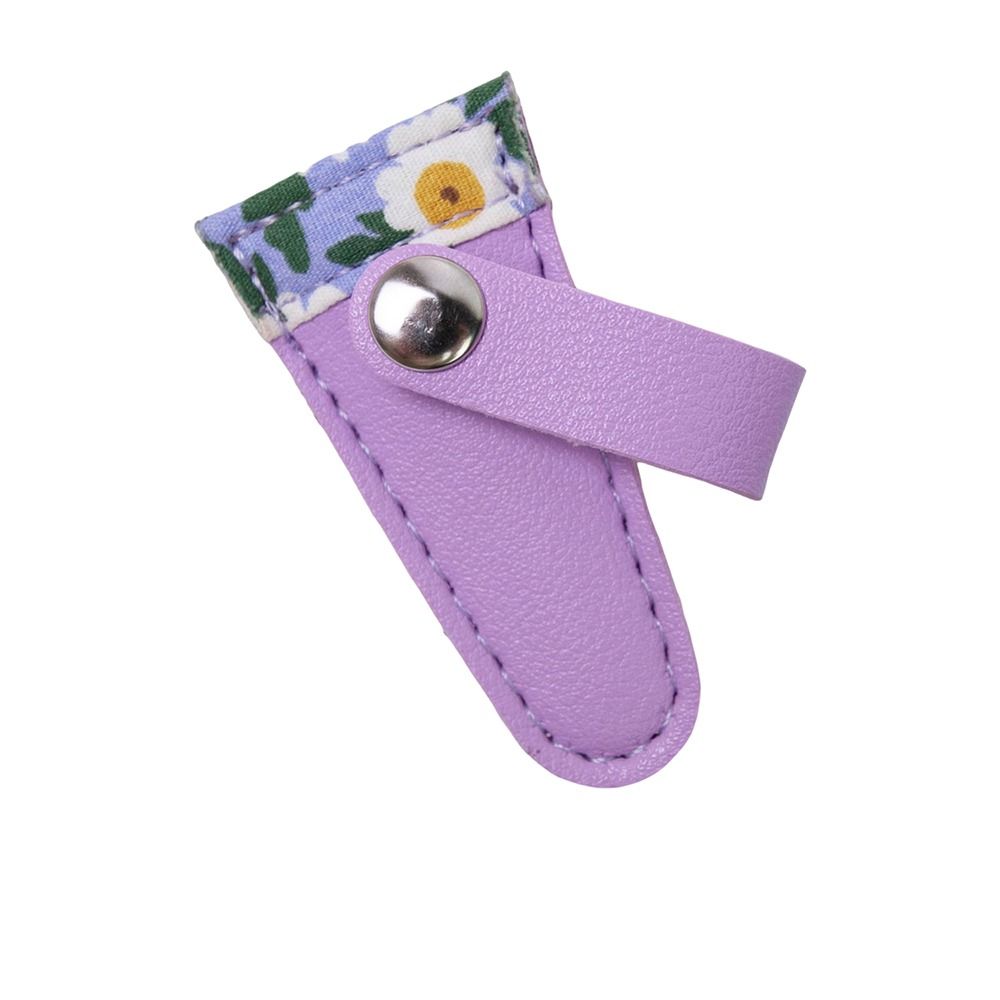 Embroidery Scissors Sheath PU Leather Scissors Protective Cases Dead Skin Tweezers Cap Scissors Cover Household Sewing Tools: light green