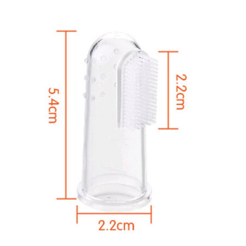 Baby Tandenborstel Zuigeling Zachte Siliconen Vinger Tandenborstel Bijtring Cleaning Gum Massager Brush