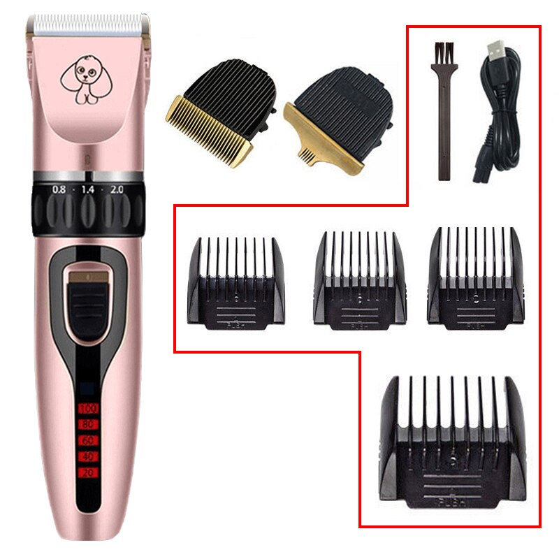 Pet Clipper Voor Honden Tondeuse Elektrische Hond Clipper Kat/Konijn Grooming Tool Haar Machine Remover Kapsel Voor Dieren: R-Power Two Head