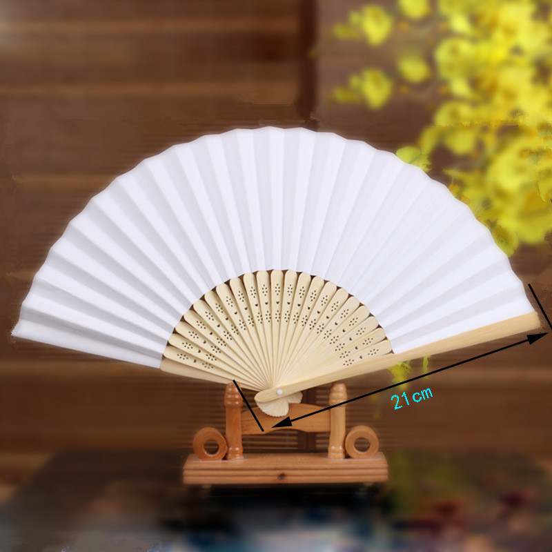 DIY Hand Papier Fans Pocket Vouwen Bamboo Fan Verjaardagsfeestje Bruiloft DIY Home Decoratie