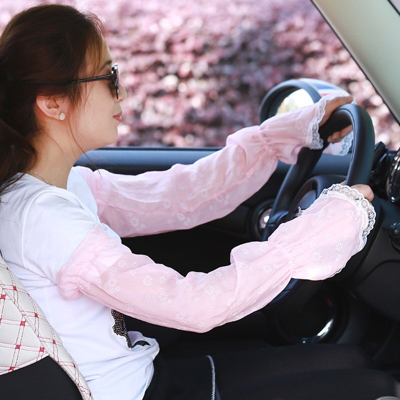 Protection contre le soleil d&#39;été, manches en soie de glace pour femme, Protection UV longue, Protection des mains, gant de bras, manches de glace pour l&#39;extérieur: 10