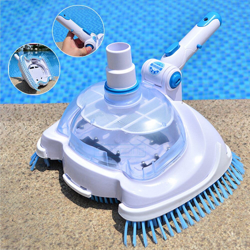 Swimming Pool Vacuum Head Brush Cleaner Transparent Manual Floating Objects Suction Machine Cleaning And Maintenance Tools