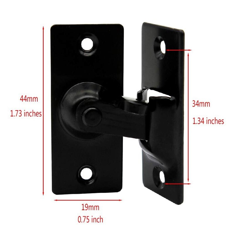 90 Degree Stainless Steel Door Lock, Sliding Door Latch, Right-Angle Door Lock, Barn Door, Right-Angle Lock