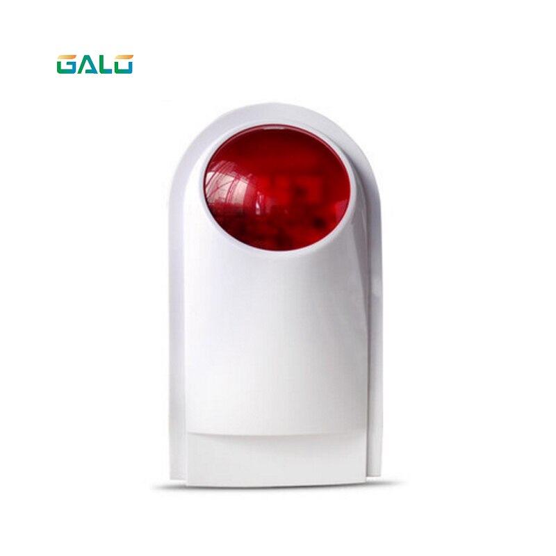 alarm ścienny 433mhz 120dB zewnętrzny bezprzewodowy migający syrena światło stroboskopowe syrena dla wszystkich alarmowy system bezpieczeństwa