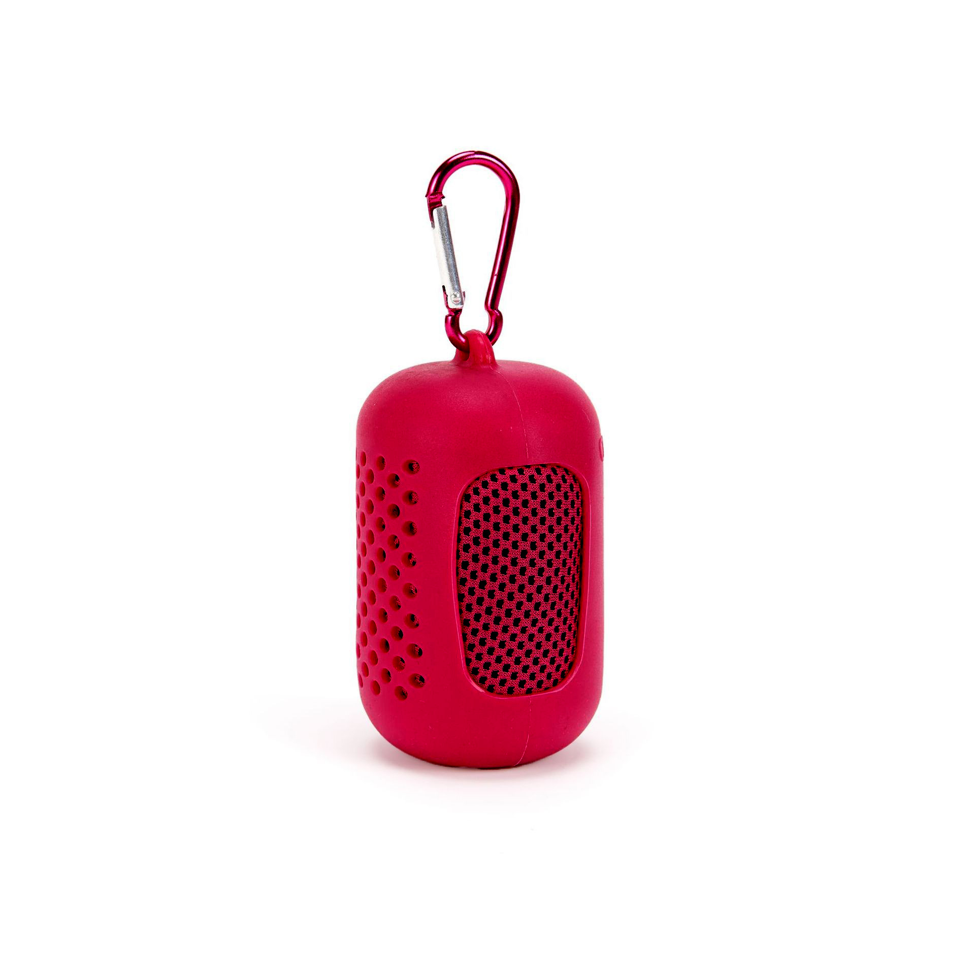 Sporthanddoek met mini siliconengel, draagbare koude handdoek van polyestervezel voor fitness, sport, gym, hardlopen, buiten, sneldrogende, koele handdoek.: Rood