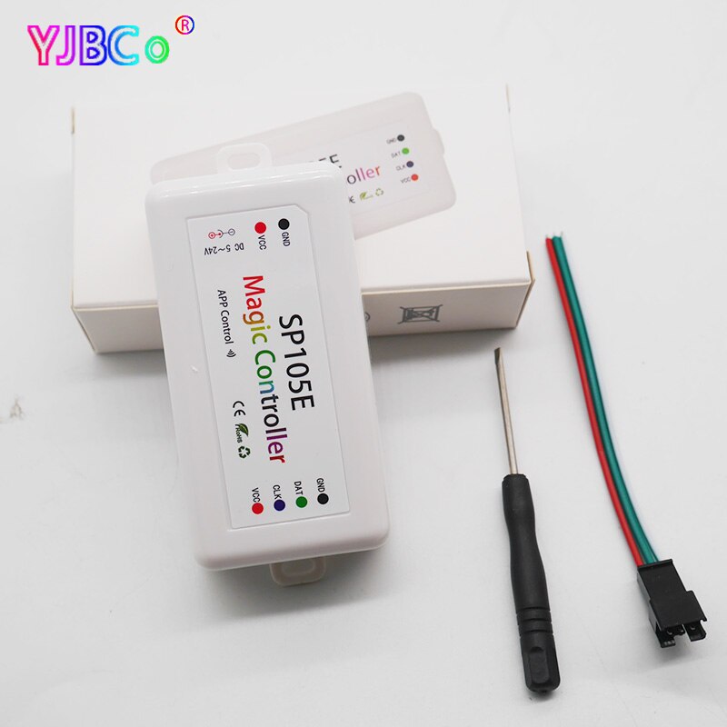 SP105E Bluetooth Spi Led Controller, voor Vele Soorten Ic Pixels Lichten (WS2801 WS2811 LDP6803 SK6812 WS2812B Pixel Strip Licht