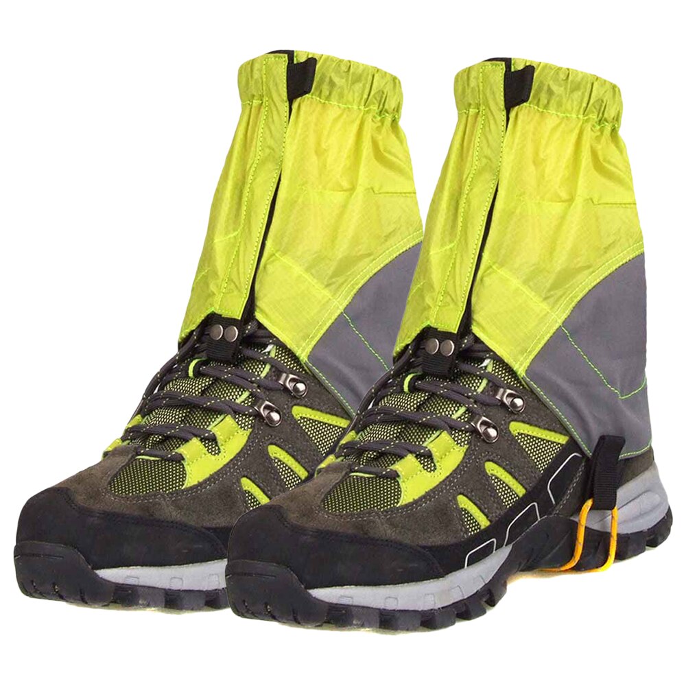 Outdoor Waterproof Silicon Coated Nylon Waterproof Ultralight Gaiters Leg Warmers Protection Guard Hiking Climbing Trekking