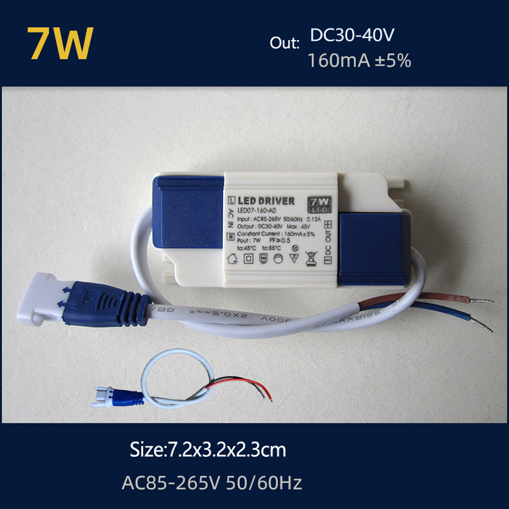 110V 220V 30W 36W 40W 50W LED Driver DC24-42V 700mA 750mA 900mA 1050mA 1200mA 1500mA Flicker Free Power Supply External Lighting: black