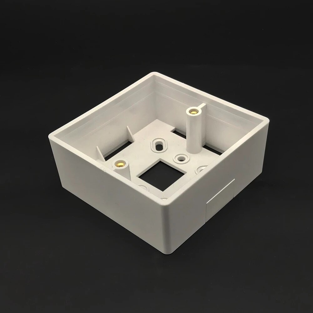 White Plastic Thicker Materials 86mm Type Home Thermostat Temperature Controller Mounting Box