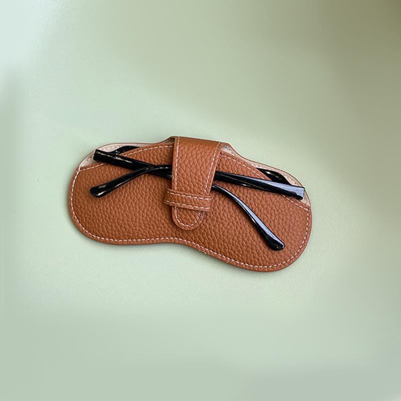 Brillenkoker Dames Leer Zacht Brillentas Mode Draagbare Zonnebrillendoos Tas Accessoires Brillenkoker Zonnebrillendoos: green