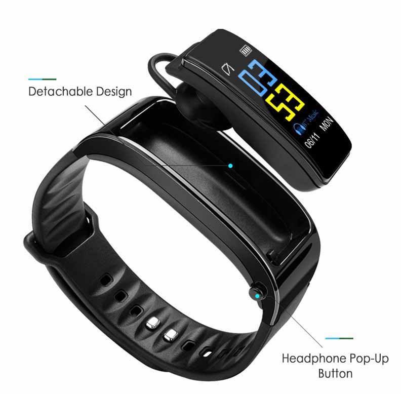 Y3 Smart Band Polsband Talk Armband Fitness Tracker Hartslagmeter Bluetooth Oortelefoon Slimme Band Tracker Polsband