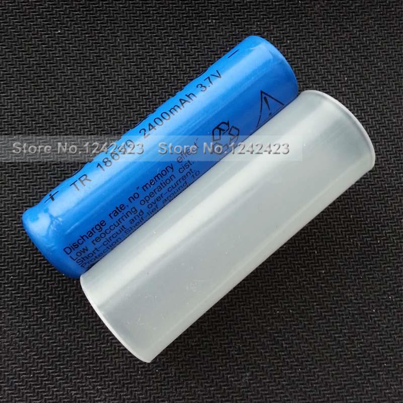 10pcs/lot 18650 battery sheath tube battery fitted plastic tube