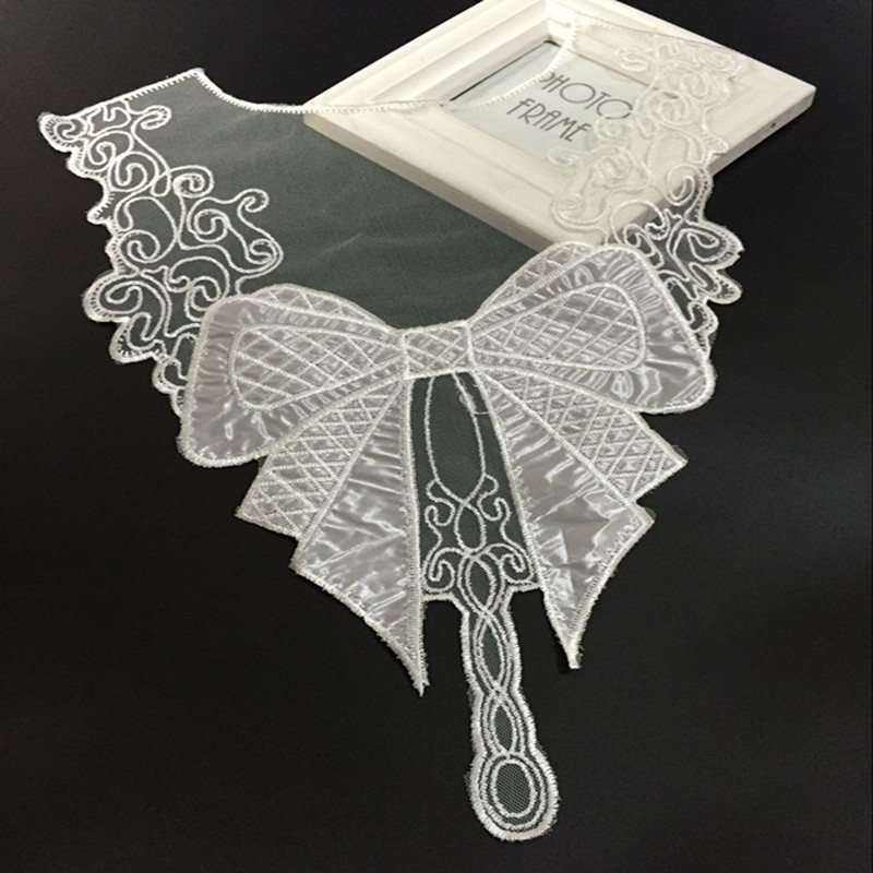 Water soluble lace fabric embroidery lace diy accessories leather upscale lace collar flowers