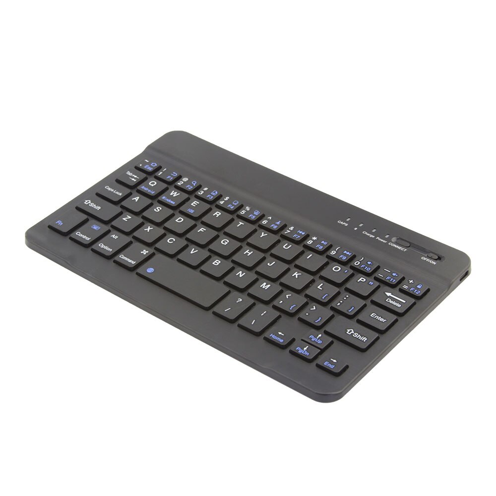 CHYI Ultra Slim Wireless Bluetooth Keyboard voor IPad Multimedia Mini Bluetooth Keyboard voor IOS Android Tablet Smartphone PC: Black