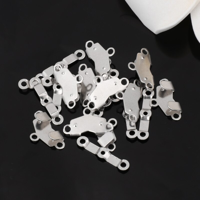 10x Trouser Skirt Hooks + Bars Fasteners For Suit Pants Extenders Tailor Sewing