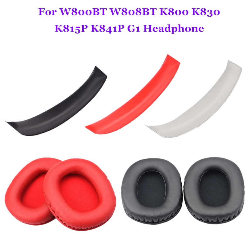 1 Pcs Headband Cushion Bumper Cover Cups Replacement Leather Earpads For W800BT W808BT K800 K830 K815P K841P G1 G20 Headphone