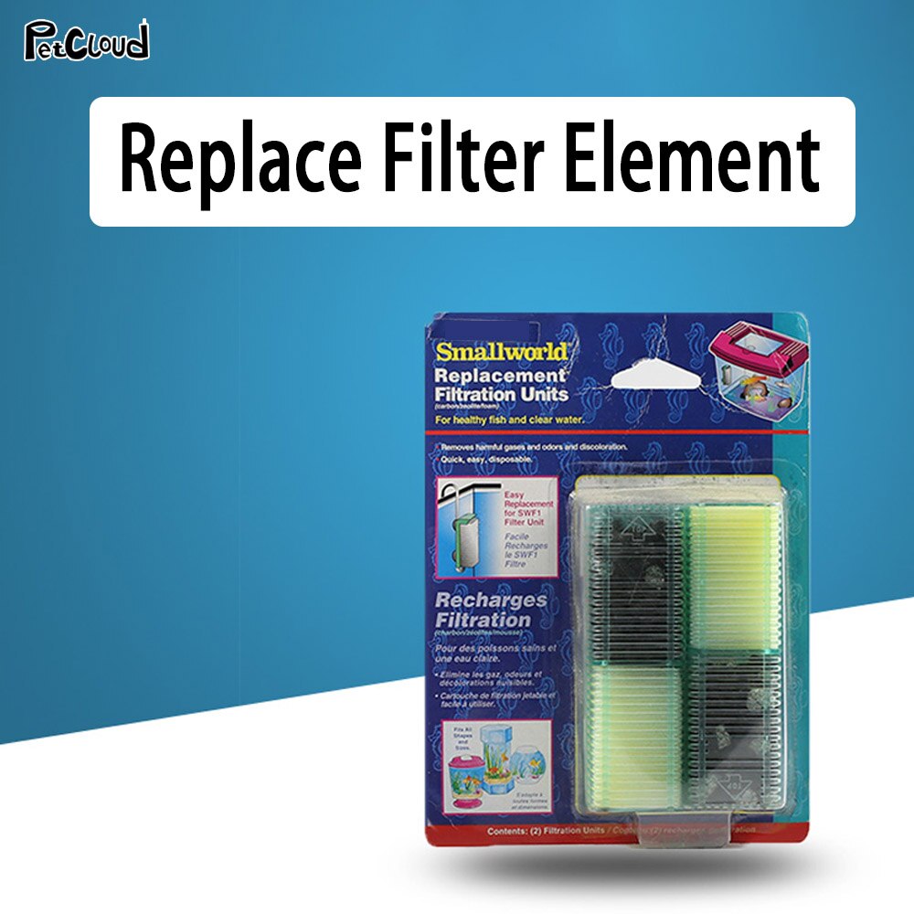 Aquarium Submersible Water Air Cartidge Filter Fish Tank Pneumatic Filter Water Tank Purification Filtration Accessories: Filter Element SWF1C