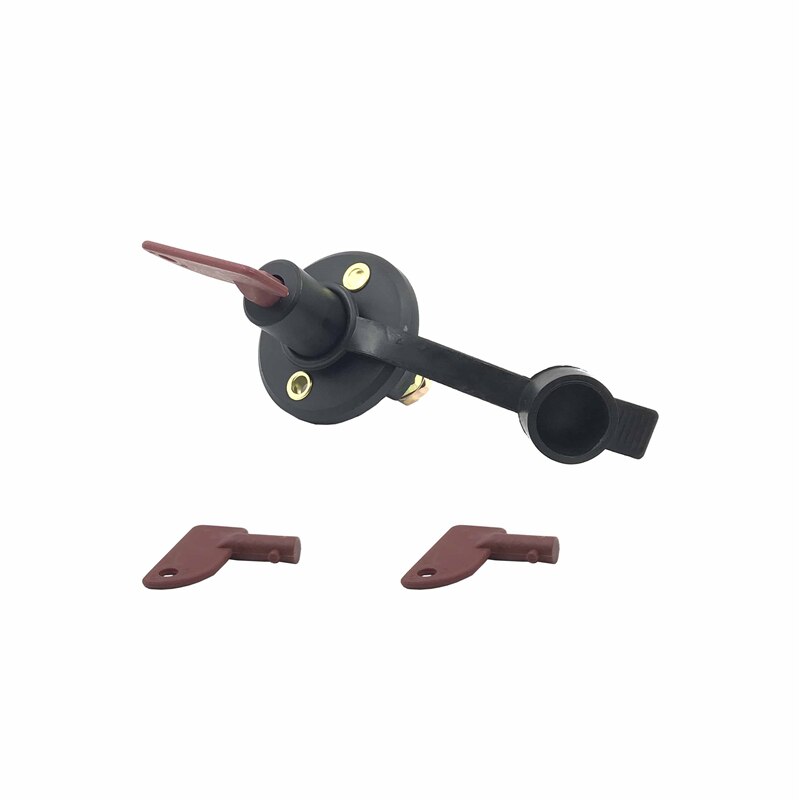 Red key off Universal 2pcs Battery Switch Cut Off Power Kill Switch with 6X Keys Car Boat Truck Modified Isolator Disconnector