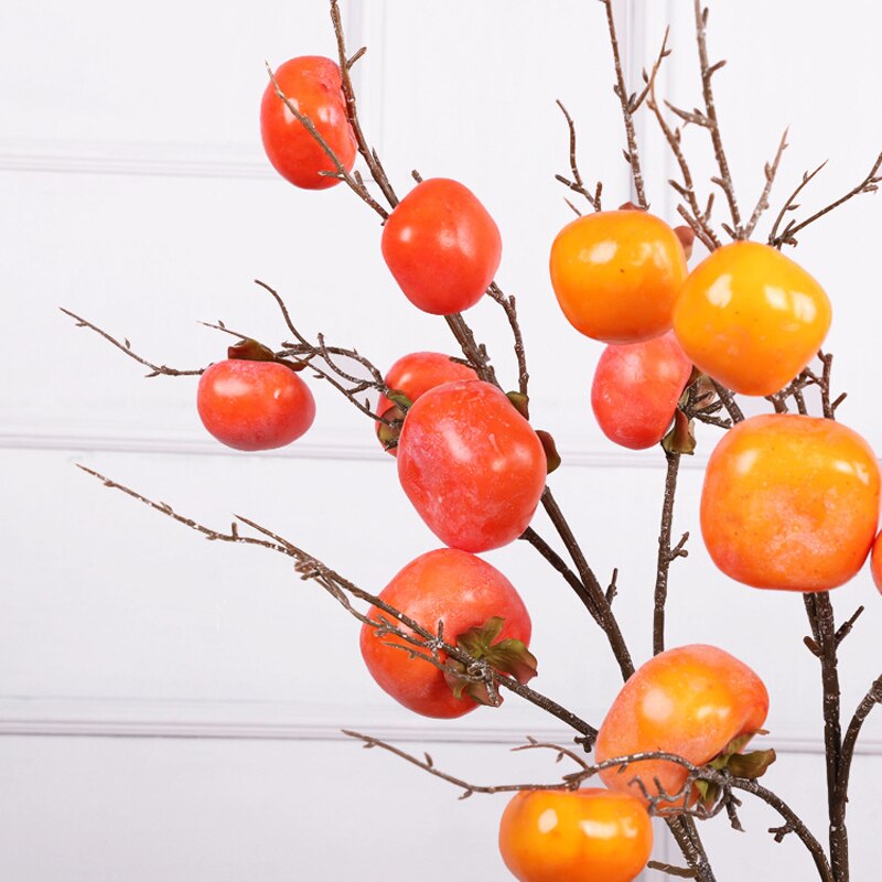 Artificial Persimmon Branches Indoor Decoration Decoration Simulation Persimmon Foam Fruit Flower Decoration