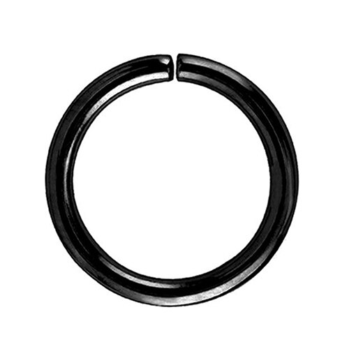 1Pc Neus Ring Clips 6/8/10Mm Septum Ring Hoop Kraakbeen Tragus Helix Kleine Piercing Neus ring Voor Vrouwen Lichaam Sieraden Accessoires: Black / Size 6mm