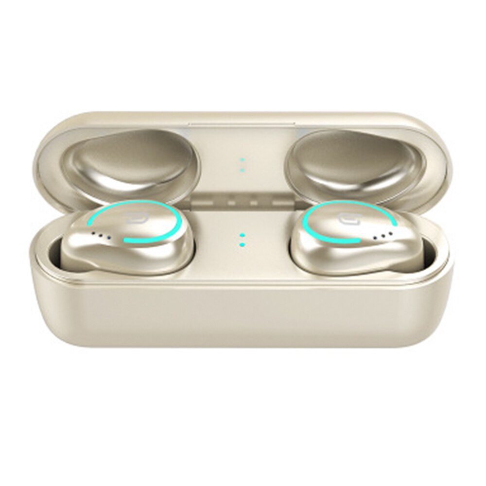 TWS-I8 Bluetooth 5,0 auriculares Blutooth inalámbricos con caja de carga: Dorado