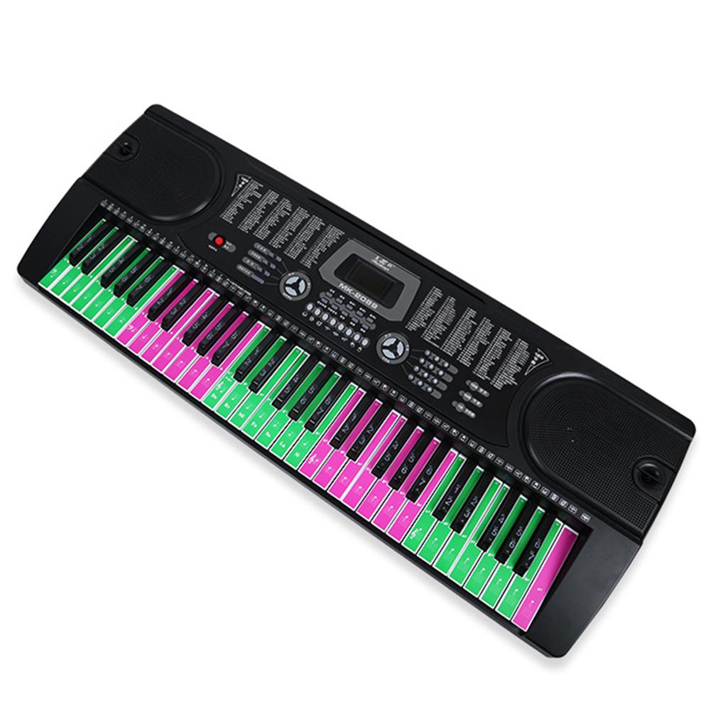 61 Key Piano Keyboard Sticker Kleurrijke Piano Toetsenbord Geluid Naam Stickers Elektronische Toetsenbord Stickers Muziek Decal Label Note