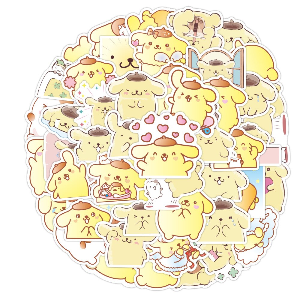 50 Stuks Kawaii Self-Made Pudding Hond Stickers/Mooie Stickers/Decoratieve Sticker/Diy Craft Photo album