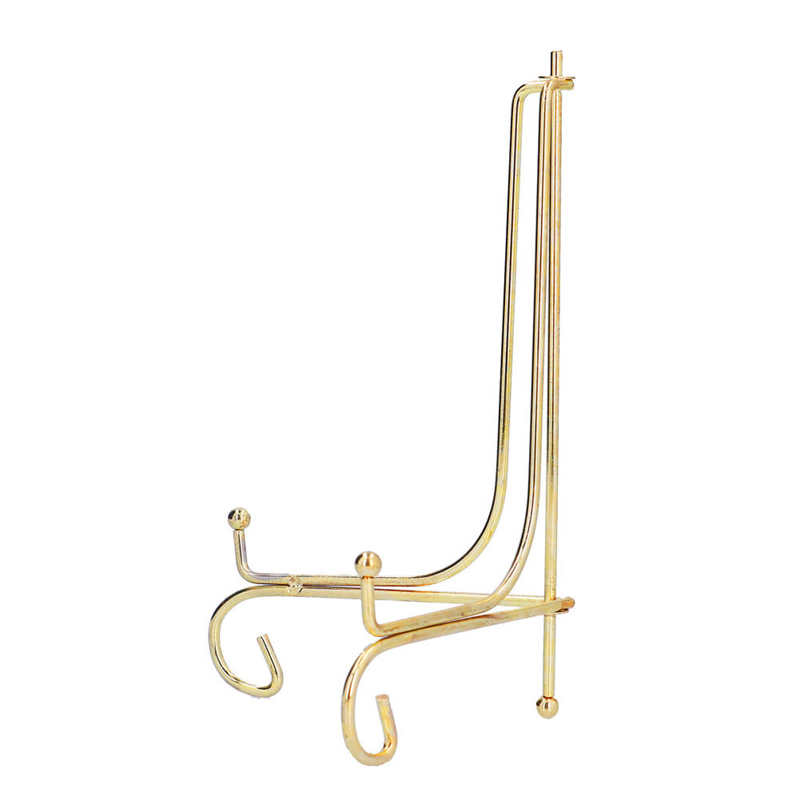 Clock Stand Metal Display Rack 8.5x6.8in for Marble Wall Clock Picture Fram Handicraft