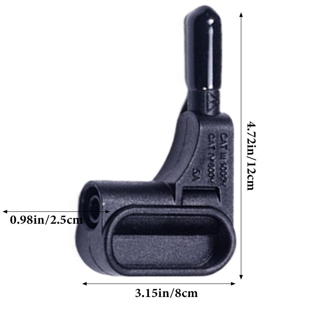 Sonda per test magnetica Multimetro elettronico Multimetro a testa magnetica Sonda magnetica Puntali magnetici a collegamento rapido: nero