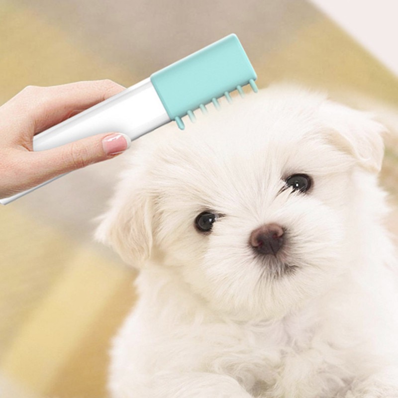 Grzebień dla psa kot antywirusowy anty-roztocza ręczna lampa dezynfekcyjna UV kij masaż Mit zwierzęta narzędzia fryzjerskie