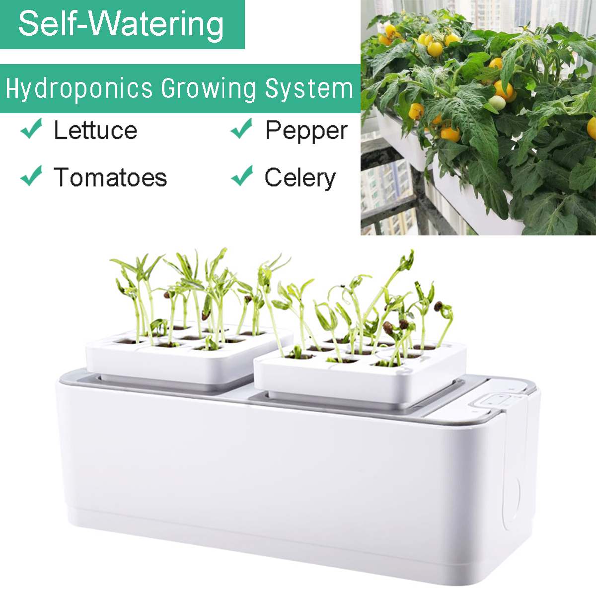 Hydrocultuur Indoor Herb Garden Kit Smart Multifunctionele Groeiende Kit Voor Bloem Groente Teelt Plantengroei