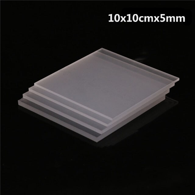 2-5mm dikte Helder Acryl Perspex Sheet Cut Plastic Transparant Bestuur Plexiglas Paneel organisch glas polymethylmethacrylaat: 10x10x5