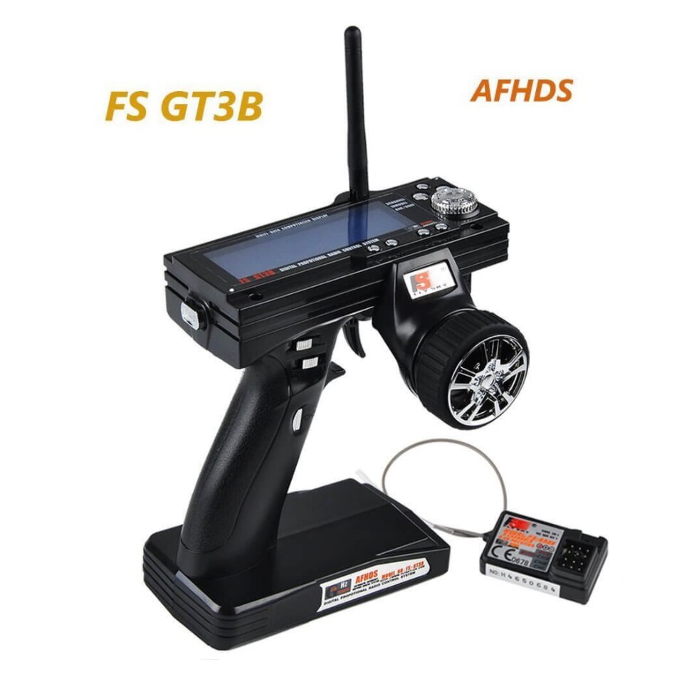 Flysky FS-GT3B Fs GT3B 2.4G 3ch Rc System Gun Afstandsbediening Zender En FS-GR3E Ontvanger Voor Rc Auto Rc boot