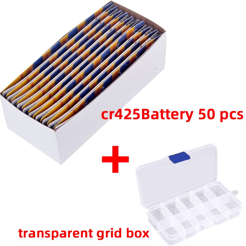 CR425 CR435 CR322 Batteries Fishing Float Electric Floats Battery 3V Night Light Lithium Pin Cells LED Fishing Float Luminous: 50pcs With box A