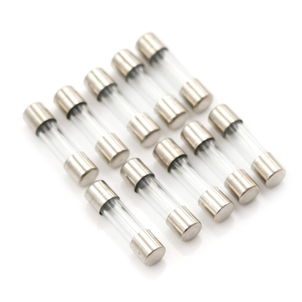 10 Stuks Slow 5Mm X 20Mm 1.6A T1.6A 250V Blow 1.6Amps Glazen Buis Zekering