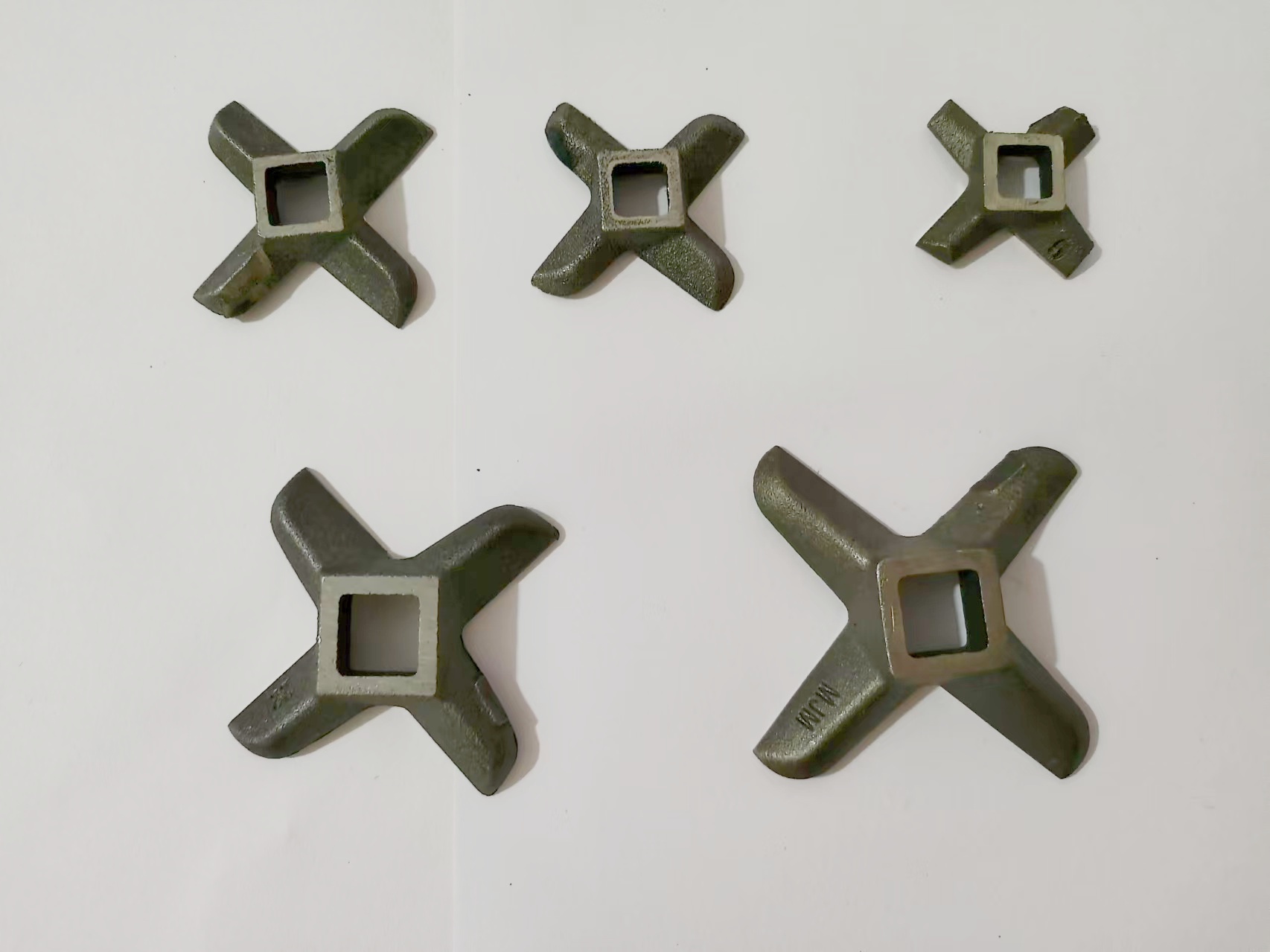 1 pièce 5 # 8 # 10 # 12 # 22 # 32 # Lame de hachoir à viande, couteau croisé, pièce de rechange pour hachoir, fonte