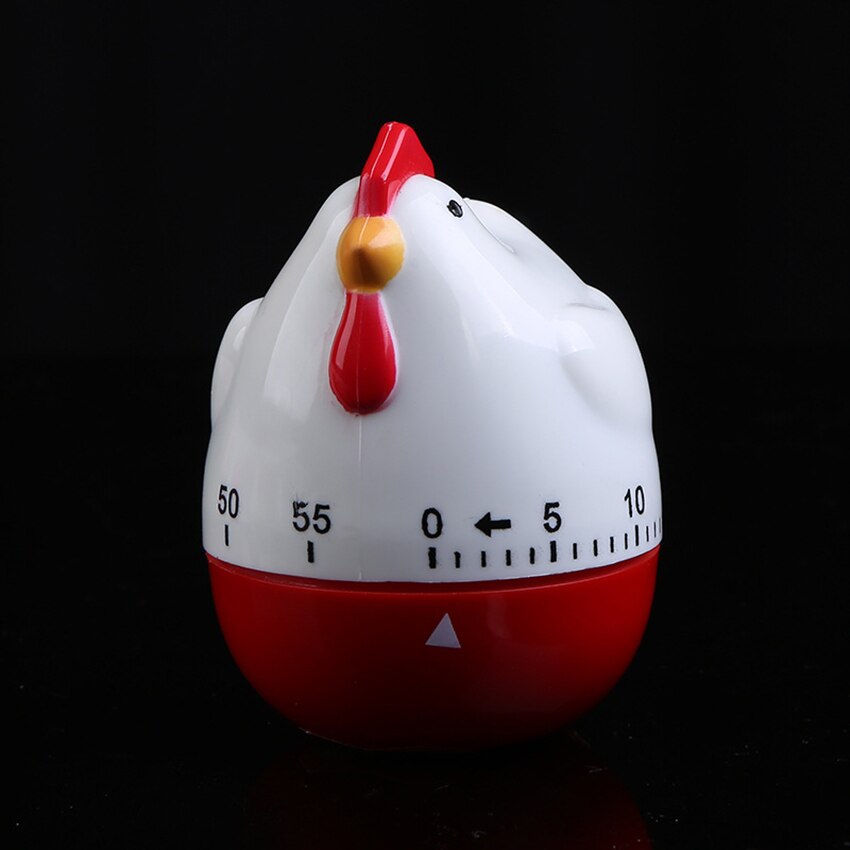 Cute Chicken Shape Kitchen Cooking Timer Plastic Animal Timing Reminder Countdown Alarm Clock for School/Hospital/Laboratory