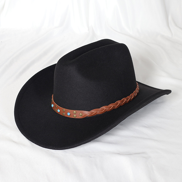 Novo chapéu de cowboy ocidental do vintage para cavalheiro masculino senhora jazz cowgirl com aba larga de couro cloche igreja sombrero hombre bonés: Verde