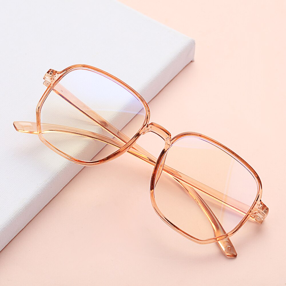 Monturas de gafas para hombre y mujer, monturas de gafas de óptica cuadradas, a la , transparentes