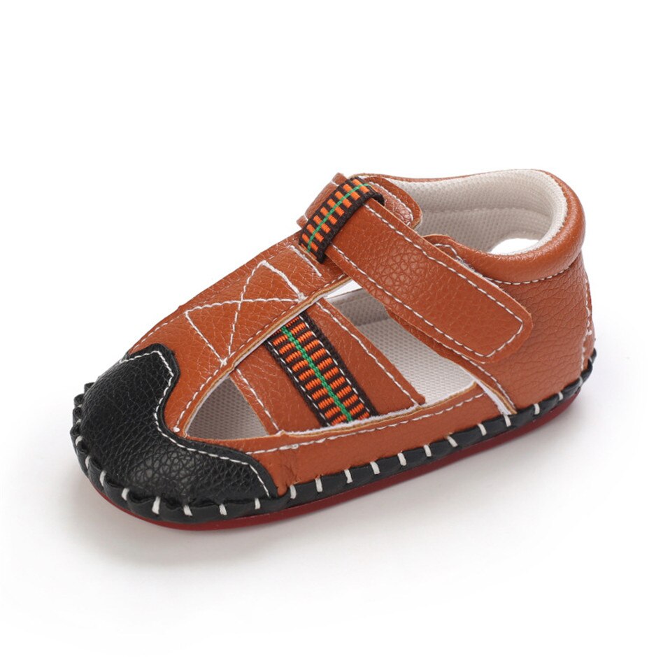 New PU Baby sandali antiscivolo bambino estate suola in gomma ragazzi moda Sneakers scarpe da neonato 0-18 mesi scarpe da bambino: 2 / 13