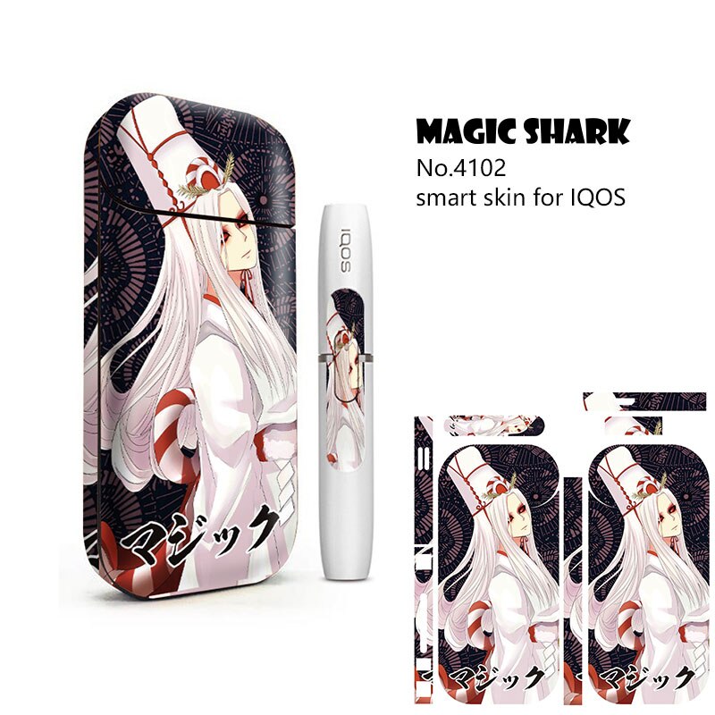 Magic Shark Anime Blood For IQOS 2.4 Plus Skin Cover Case Sticker IQOS 2.4p Sticker For IQOS Sticker: 4102