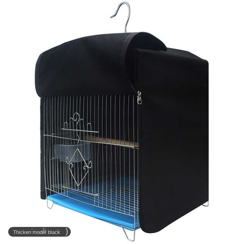 Dustproof Birdcage Cover Velcro Zipper Bird Cage Cover Polyester Waterproof Shading Myna Parrot Cage Accessories ZA279: color3