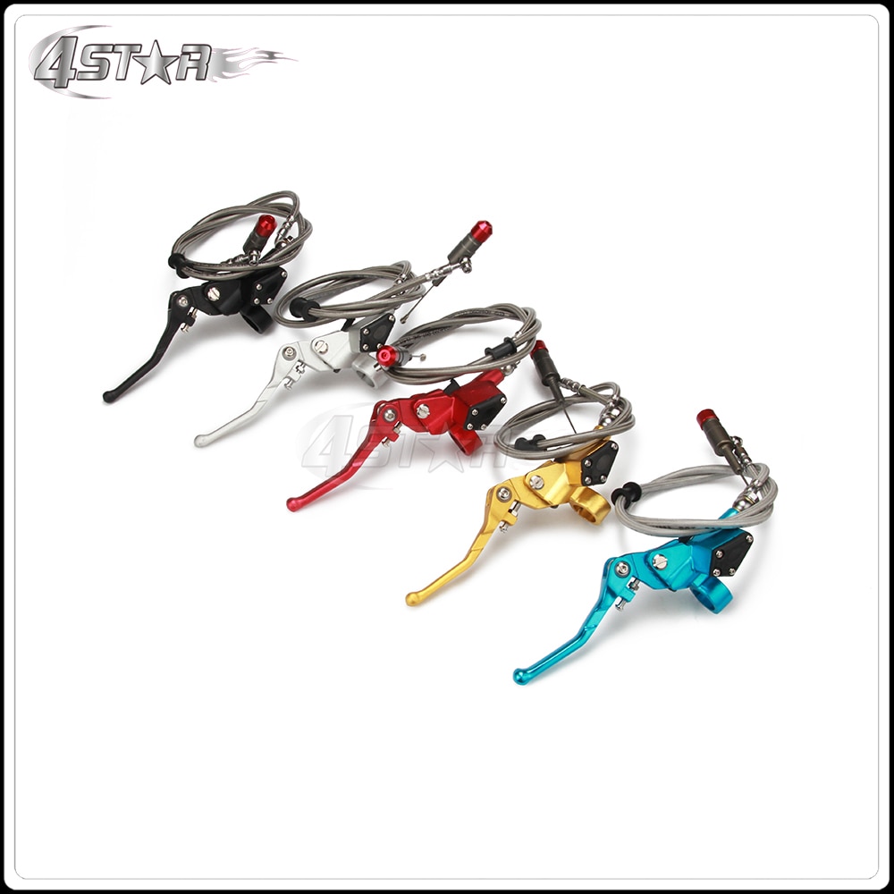 Embrayage hydraulique avec maître-cylindre argenté, 1200mm, pour moteur Vertical 125-250cc, pour moto, Dirt Bike, Motocross,